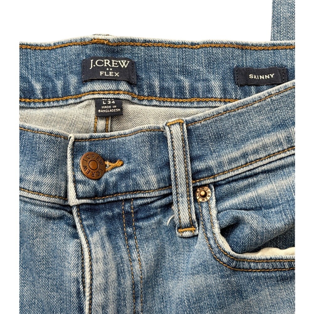 J. Crew Light Blue Skinny Jeans Size W32 L34 - Picture 3 of 8